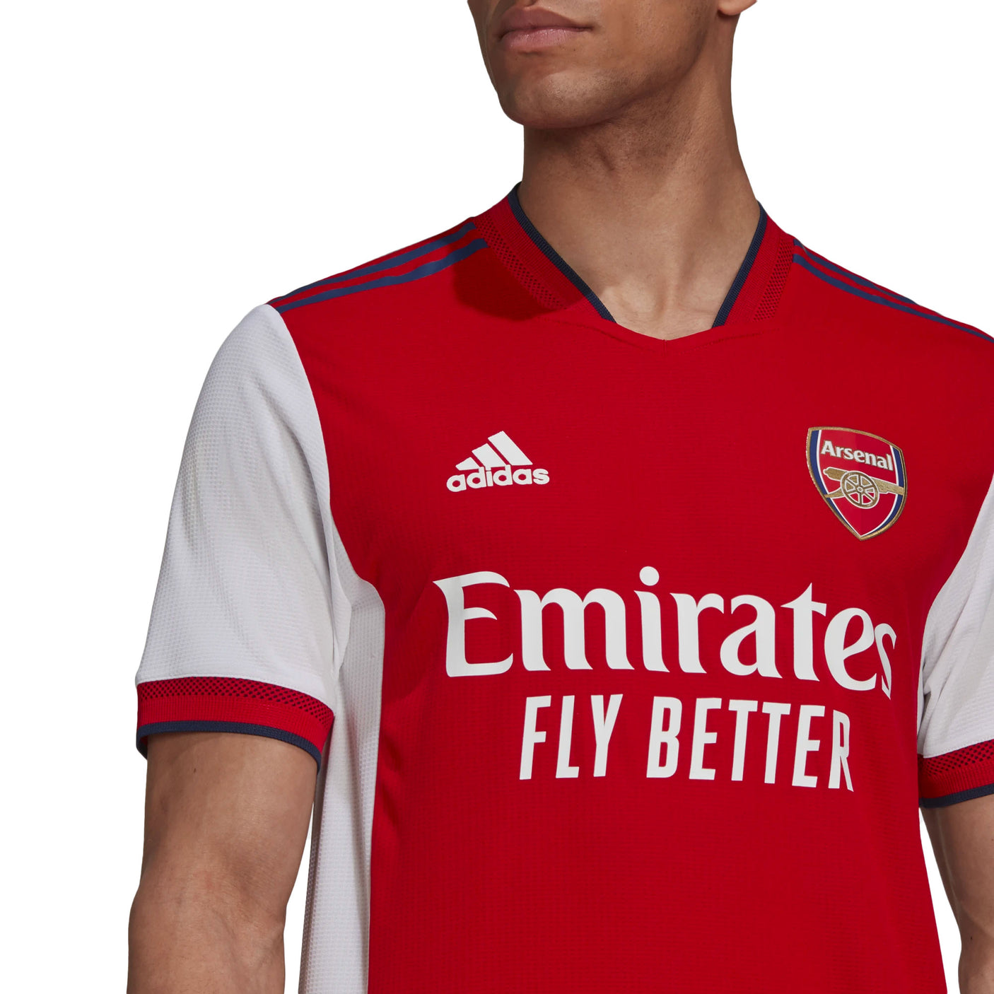 adidas Men's Arsenal 2021/22 Authentic Home Jersey Red/White Crest