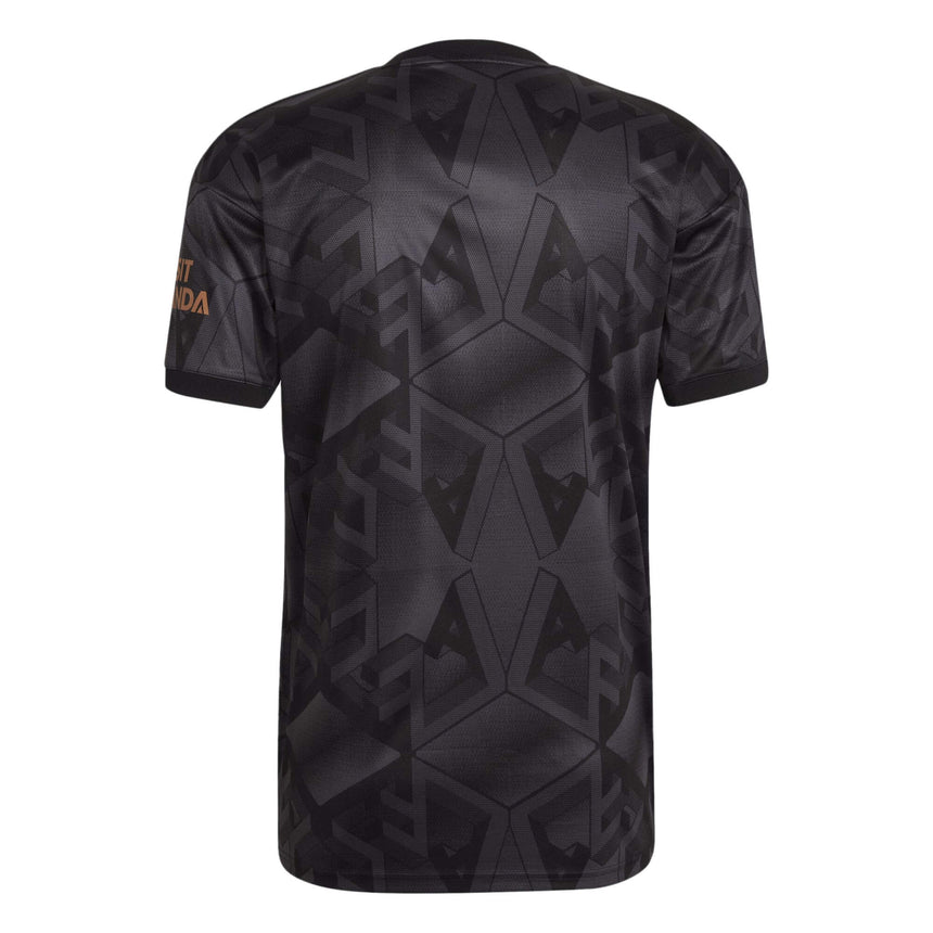 adidas Men's Arsenal 2022/23 Away Jersey Black Back