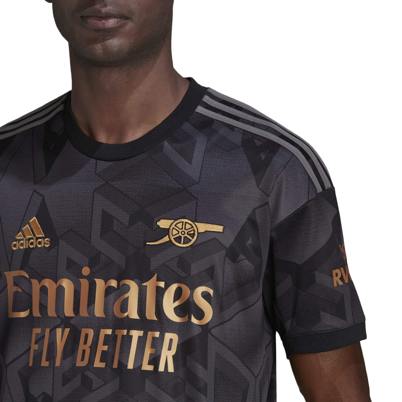 adidas Men's Arsenal 2022/23 Away Jersey Black Crest