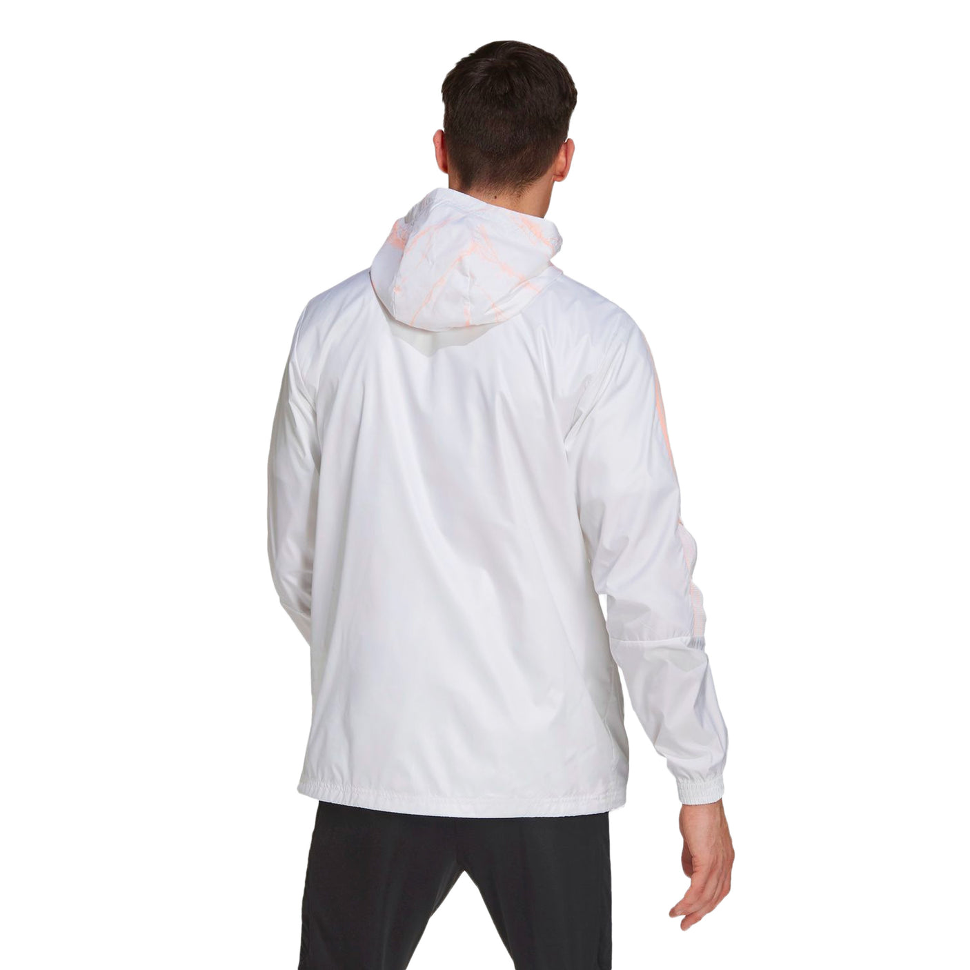 adidas Men's Arsenal Windbreaker White Model Back
