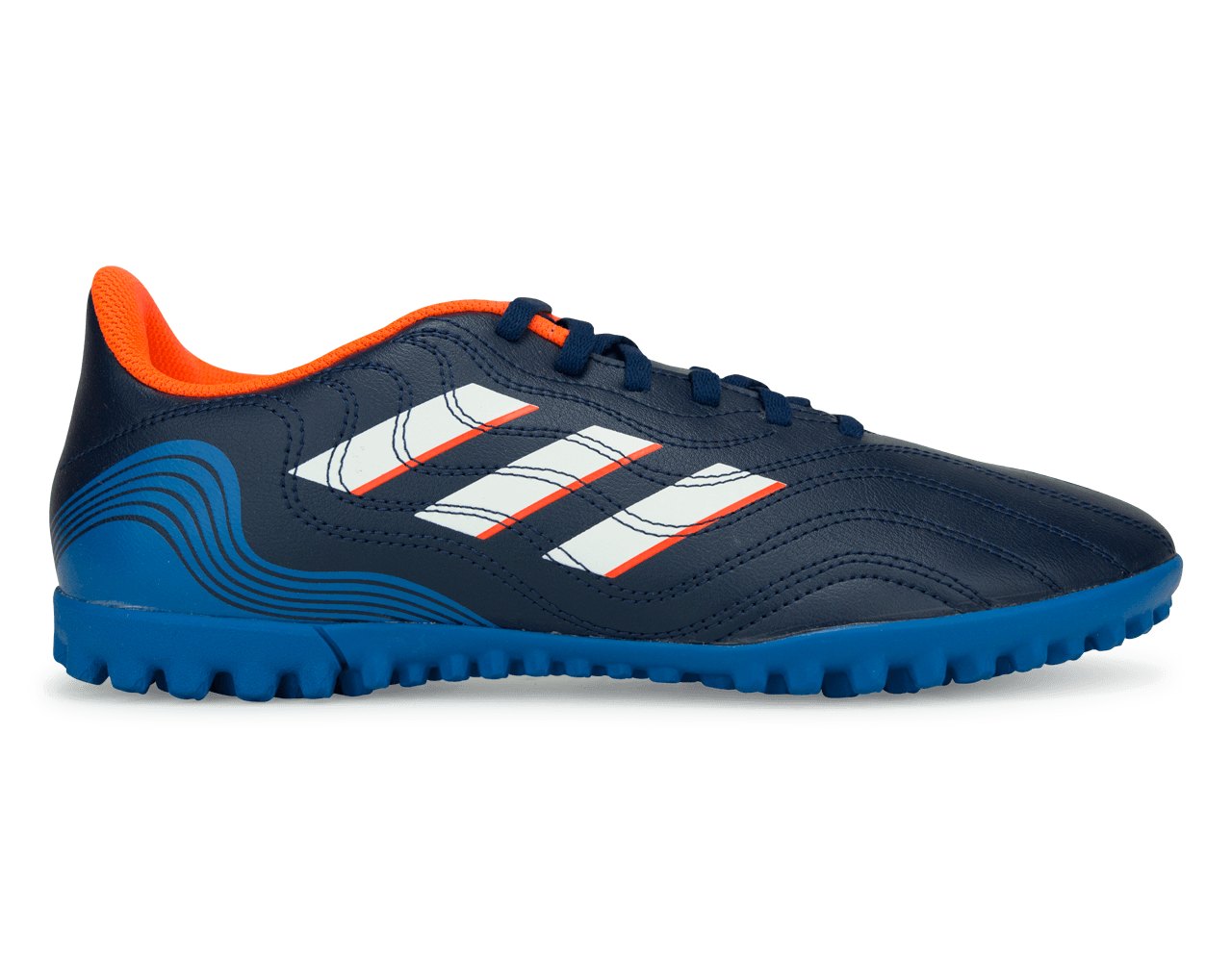 adidas Men's Copa Sense.4 TF Navy/White/Orange Front
