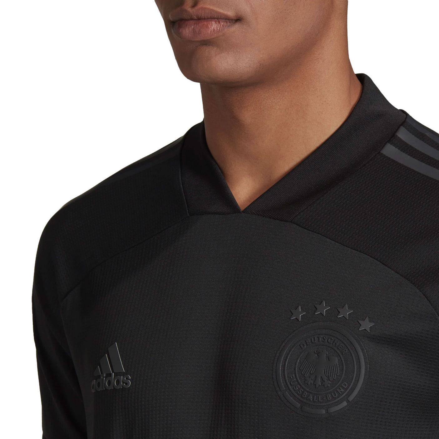 adidas Men's Germany 2021/22 Authentic Away Jersey Black/Carbon Crest