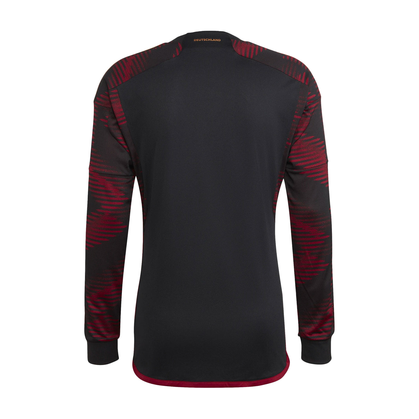adidas Men's Germany 2022/23 Away Long Sleeve Jersey Black Back