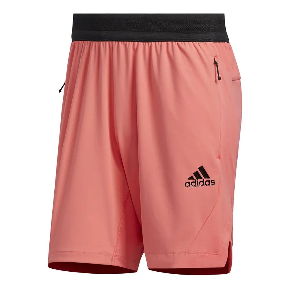 adidas Men's Heat.Rdy Training Short Semi Flash Red Front View