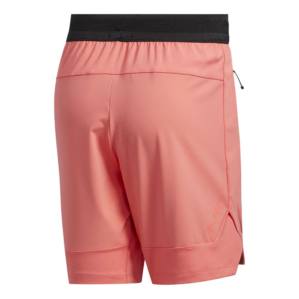 adidas Men's Heat.Rdy Training Short Semi Flash Red Back View