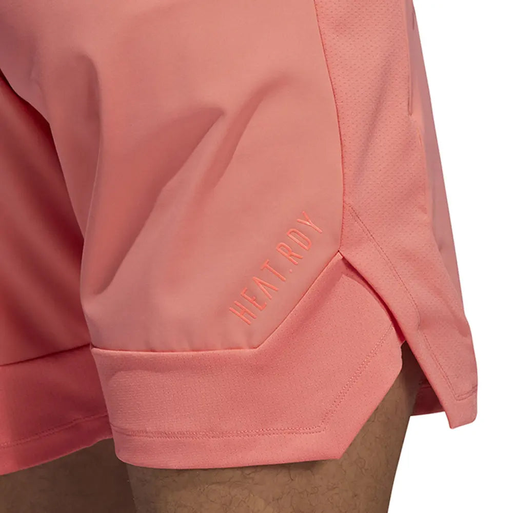 adidas Men's Heat.Rdy Training Short Semi Flash Red Details