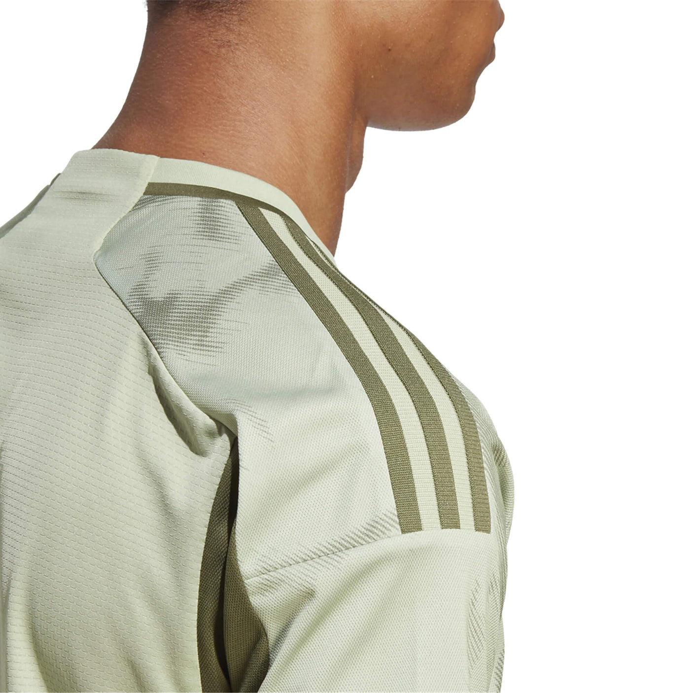 adidas Men's LAFC 2023/24 Authentic Away Jersey Lime/Green Detail 02