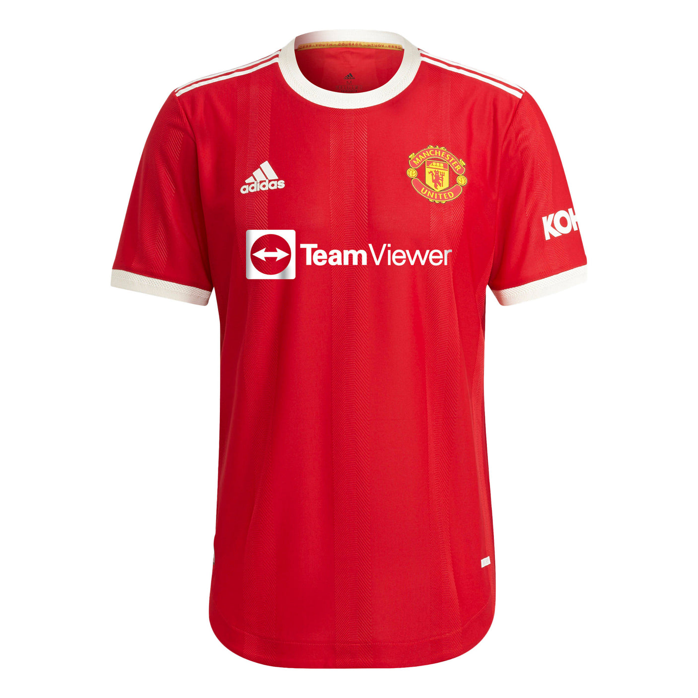 adidas Men's Manchester United 2021/22 Authentic Home Jersey Red Main