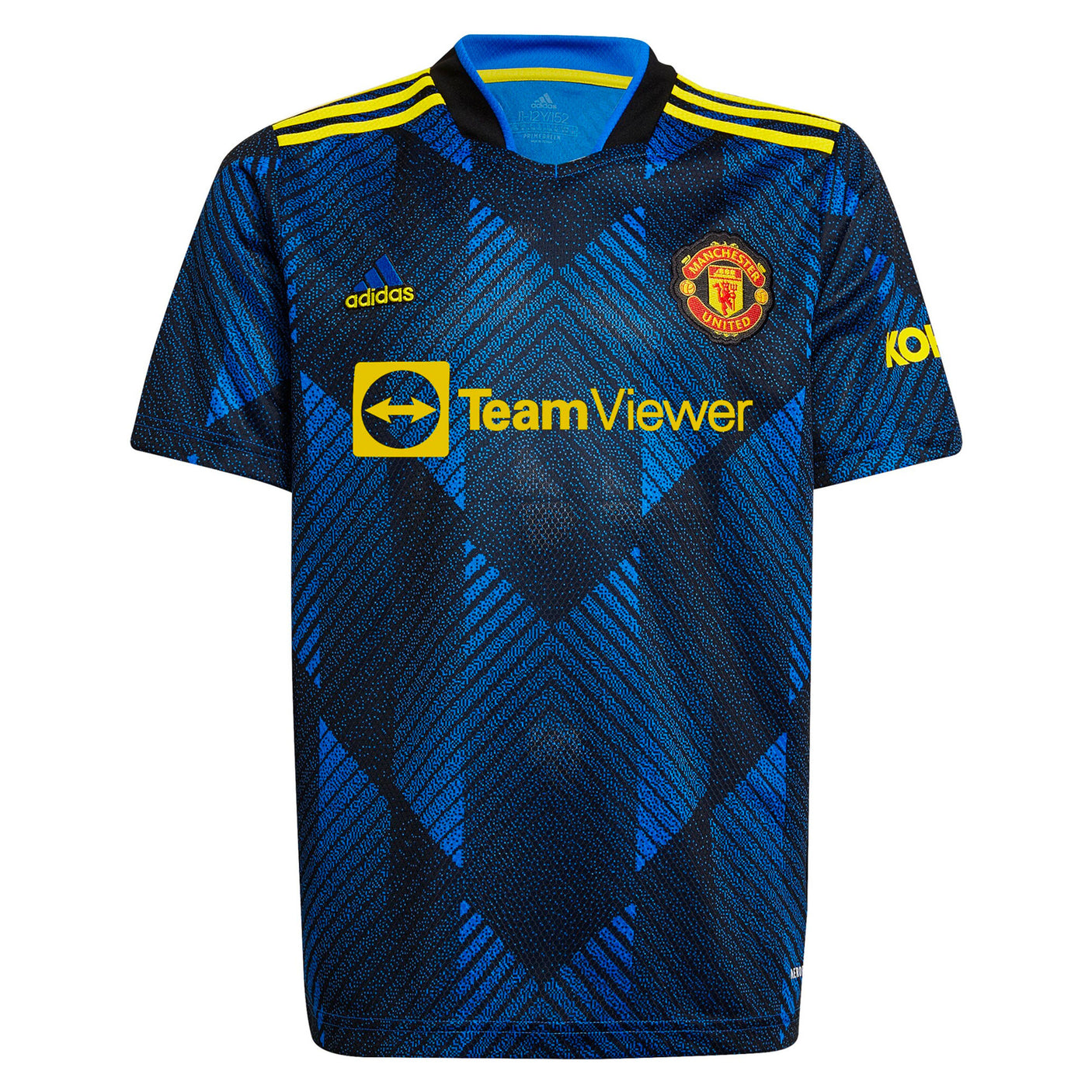 adidas Men's Manchester United 2021/22 Third Jersey Blue/Black Front