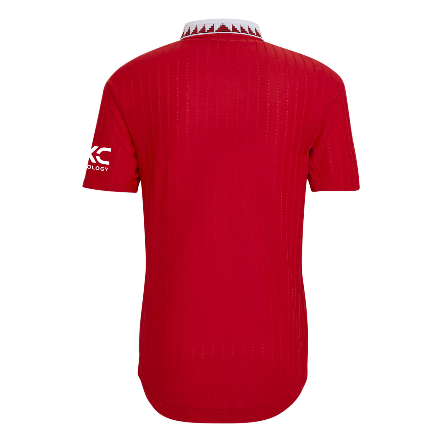 adidas Men's Manchester United 2022/23 Authentic Home Jersey Real Red/White Back
