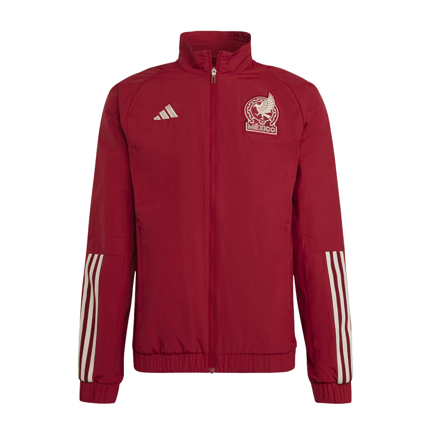 adidas Men's Mexico Tiro 23 Presentation Jacket Burgundy Front