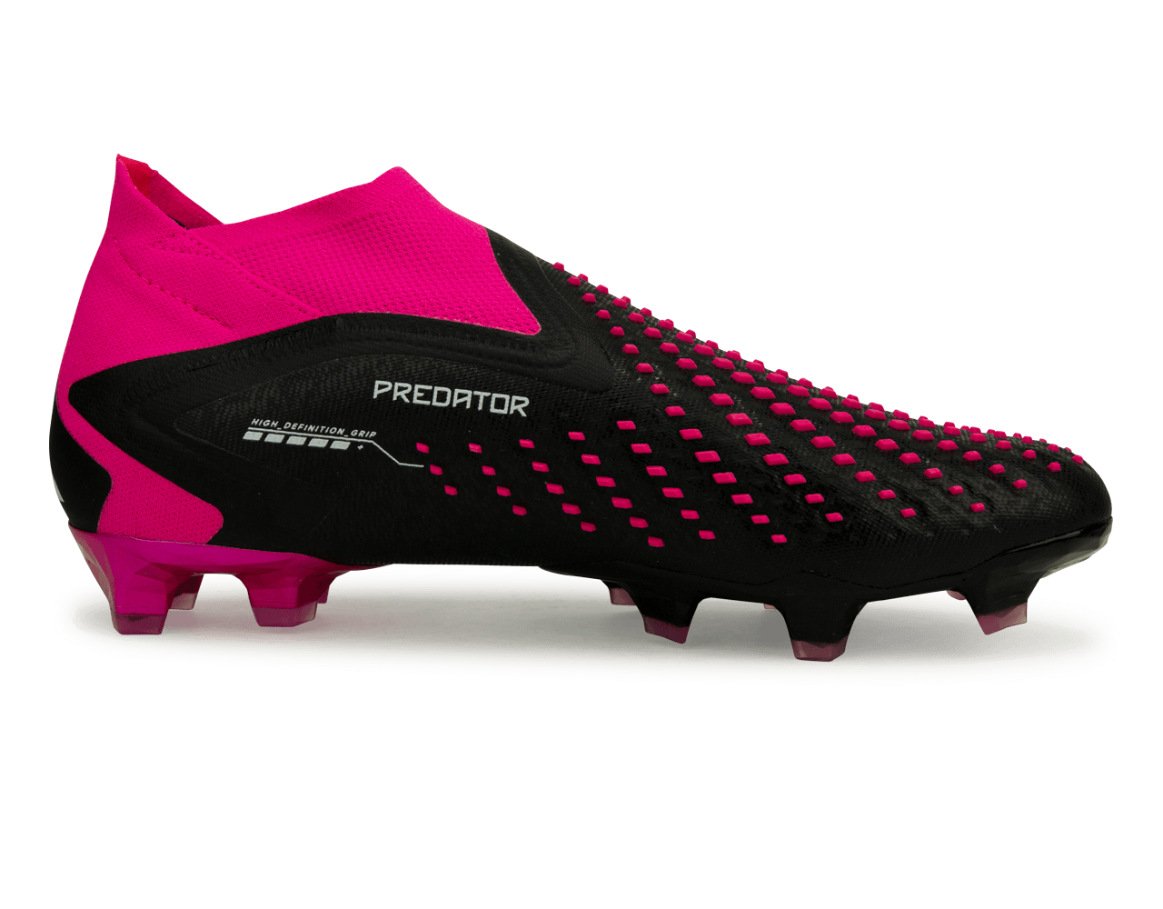 adidas Men's Predator Accuracy+ FG Black/Pink Side