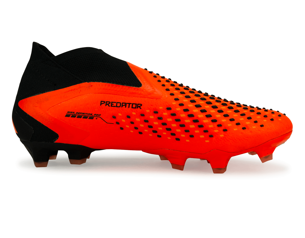 adidas Men's Predator Accuracy+ FG Orange/Black Side