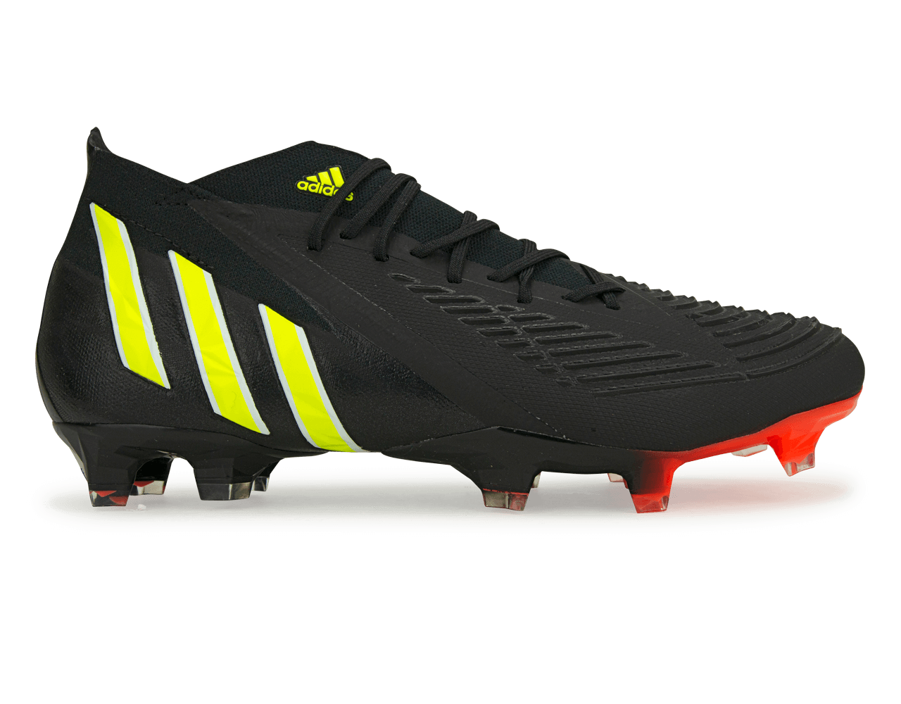 adidas Men's Predator Edge.1 FG Black/Sollar Yellow/White Front