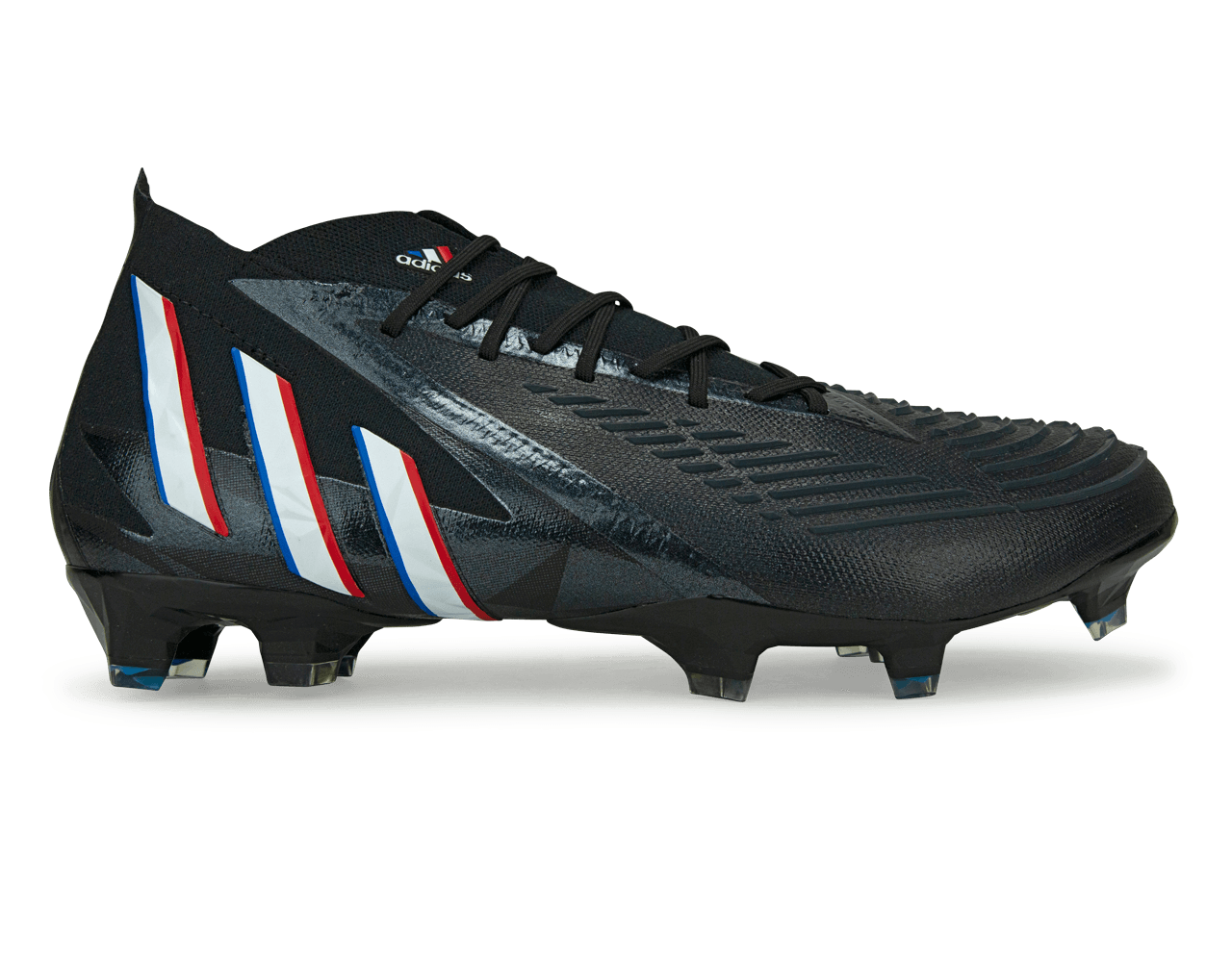adidas Men's Predator Edge.1 FG Black/White/Blue Front
