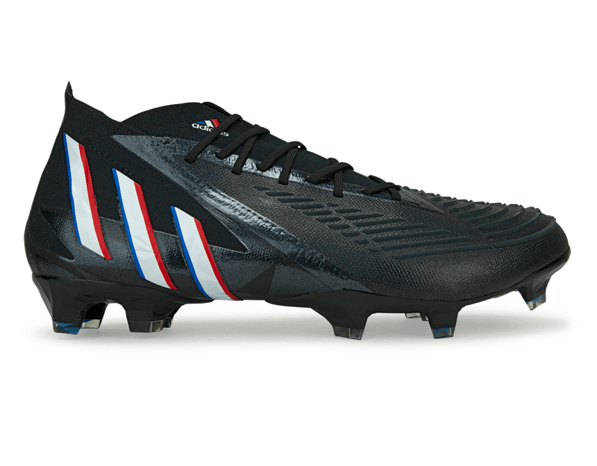 adidas Men's Predator Edge.1 FG Black/White/Blue Front