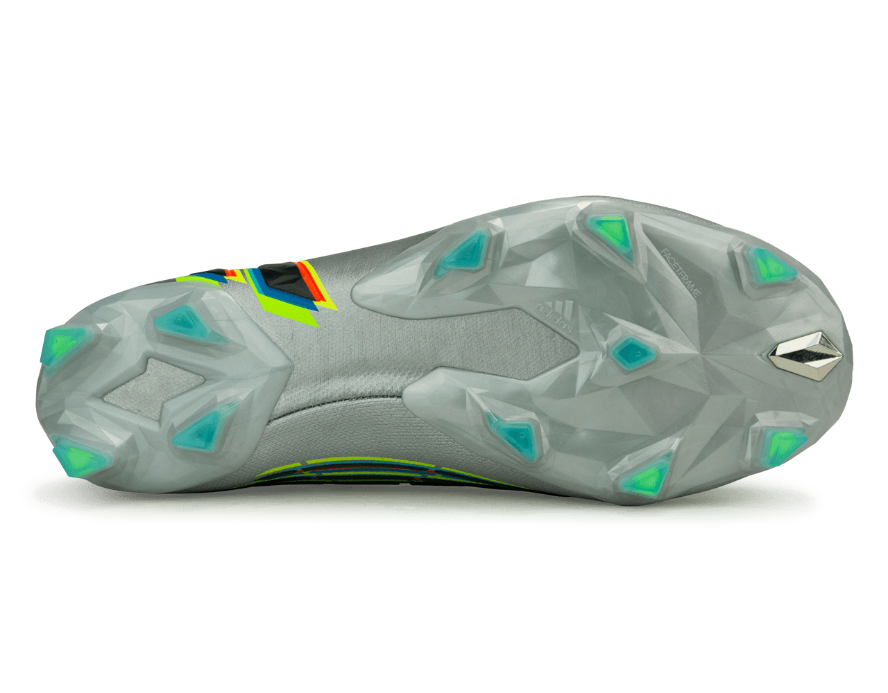 adidas Men's Predator Edge.1 FG Silver Metallic/ Solar Green Sole