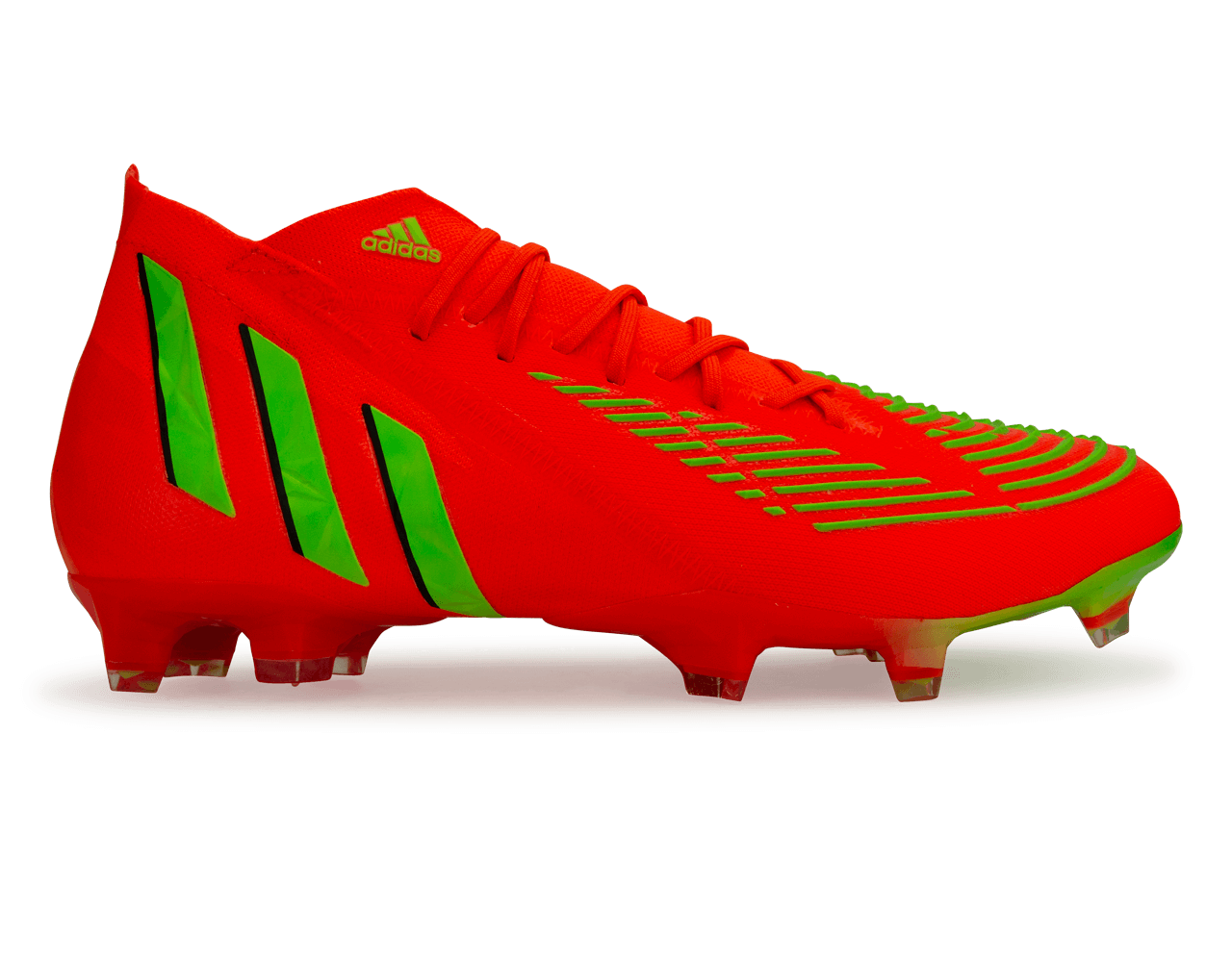 adidas Men's Predator Edge.1 FG Solar Red/Solar Green Front