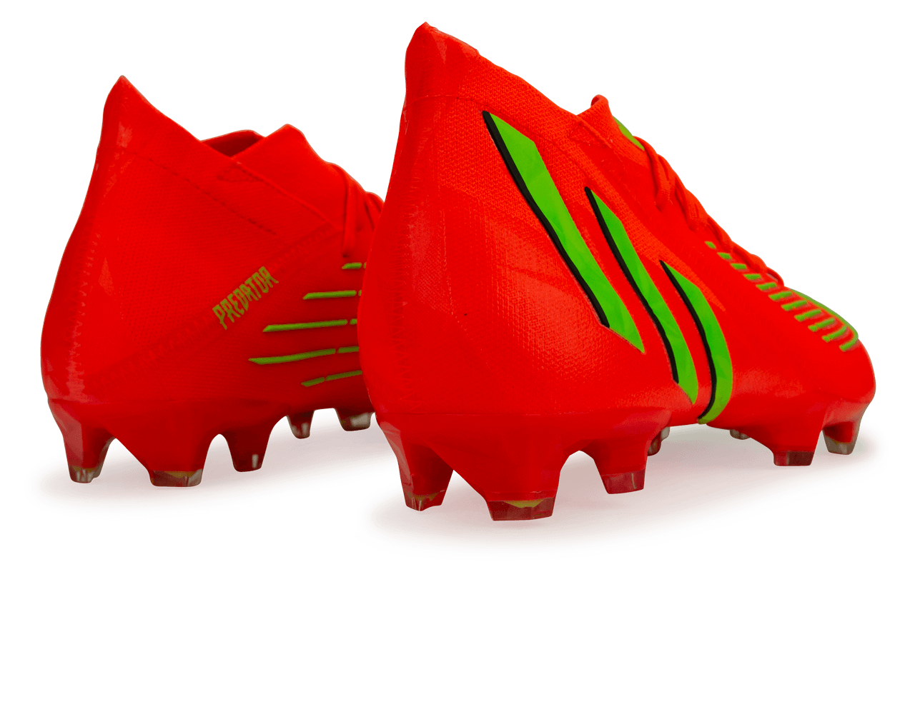 adidas Men's Predator Edge.1 FG Solar Red/Solar Green Rear