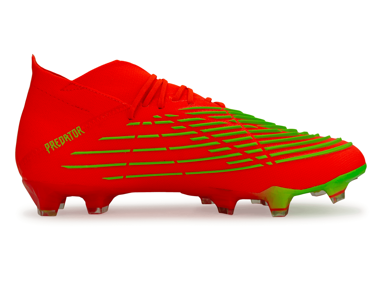 adidas Men's Predator Edge.1 FG Solar Red/Solar Green Side
