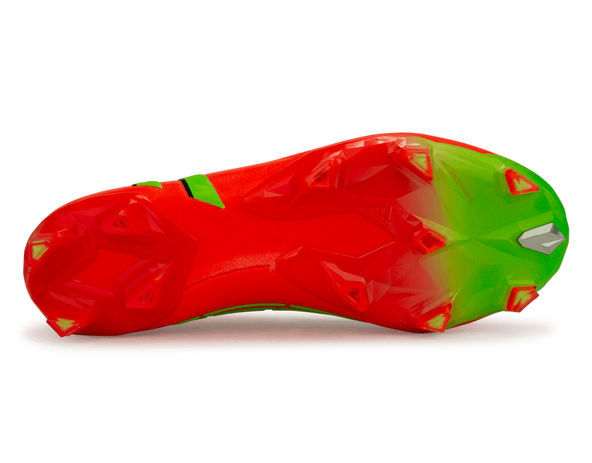 adidas Men's Predator Edge.1 FG Solar Red/Solar Green Sole