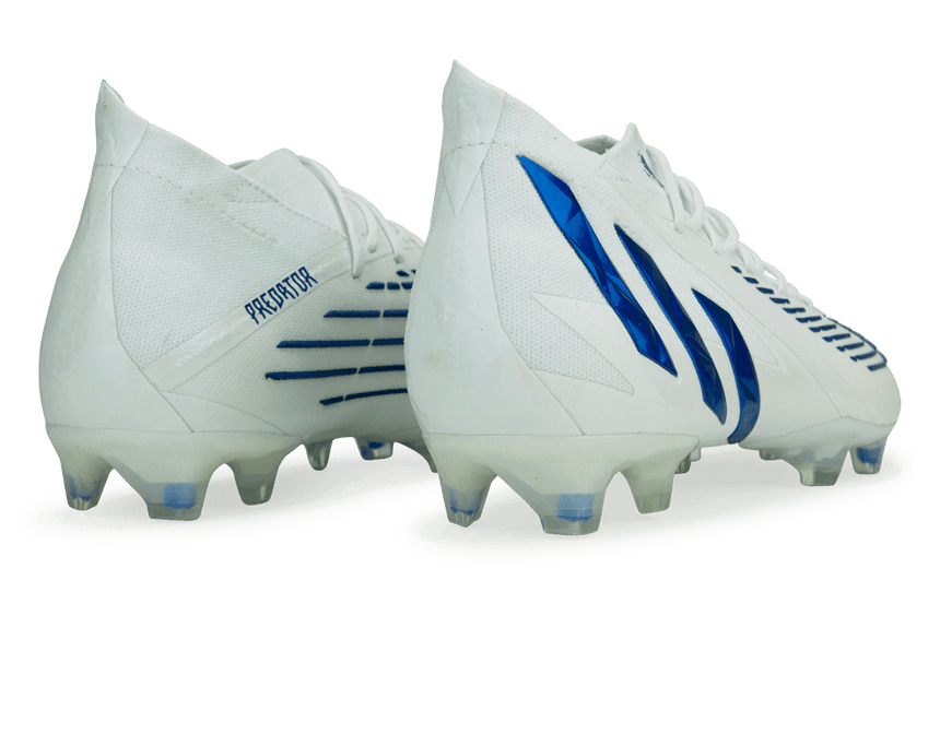 adidas Men's Predator Edge.1 FG White/Hi-Res Blue Rear