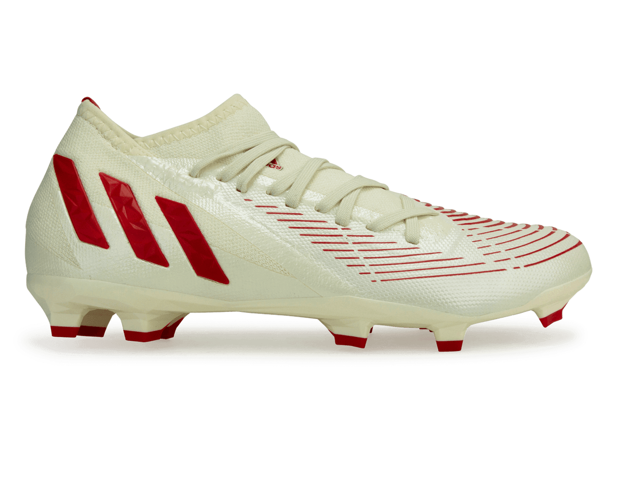 adidas Men's Predator FG Off White/Red – Azteca Soccer