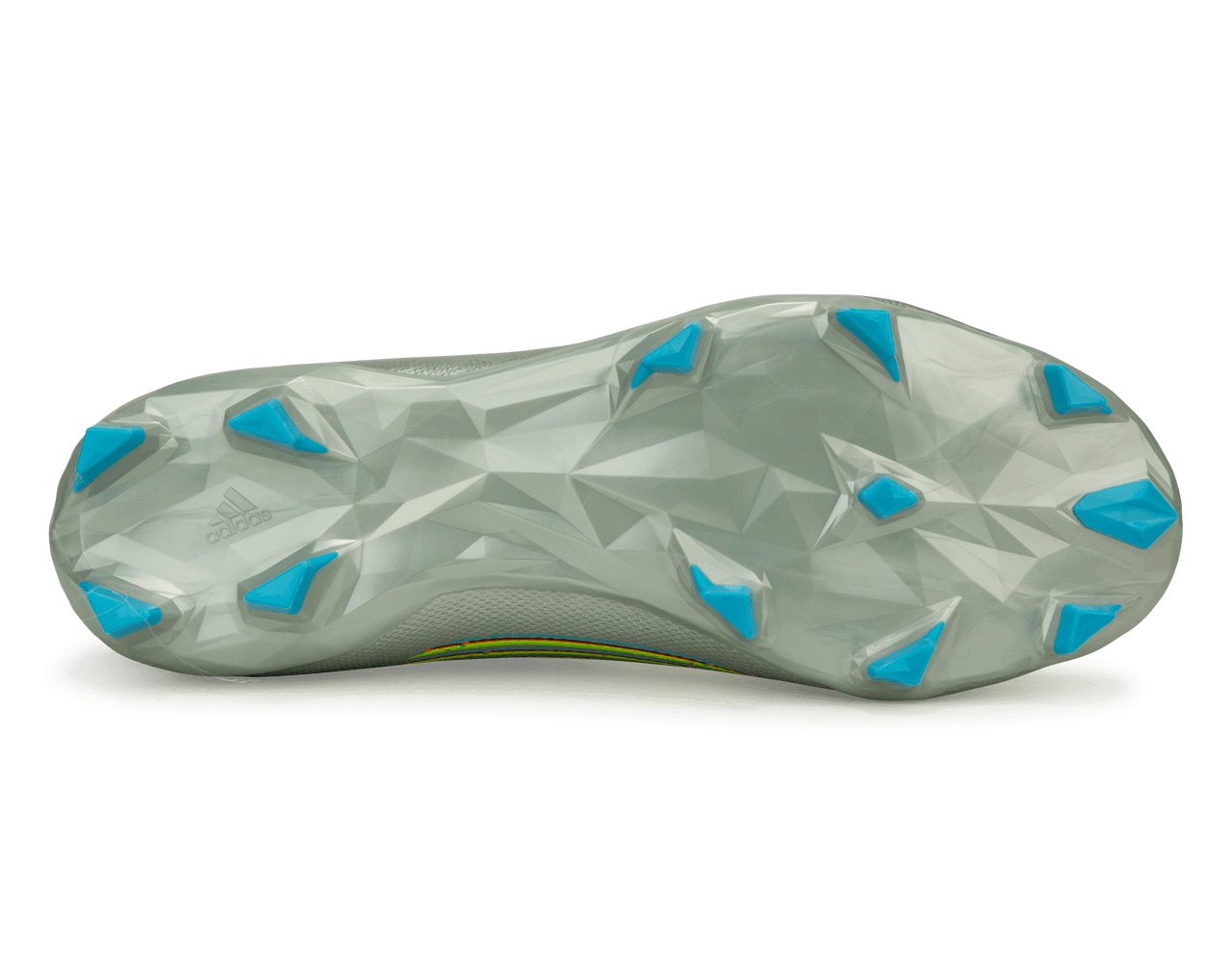 adidas Men's Predator Edge.3 FG Silver Metallic/Solar Green Sole