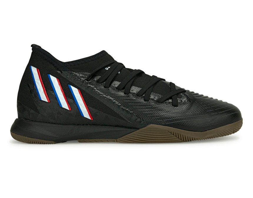 adidas Men's Predator Edge.3 Indoor Soccer Shoes Black/White Front