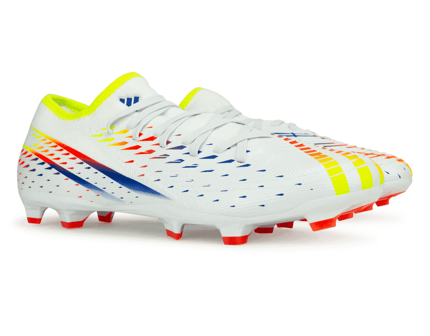 adidas Men's Predator Edge.3 Low FG White/Blue Together