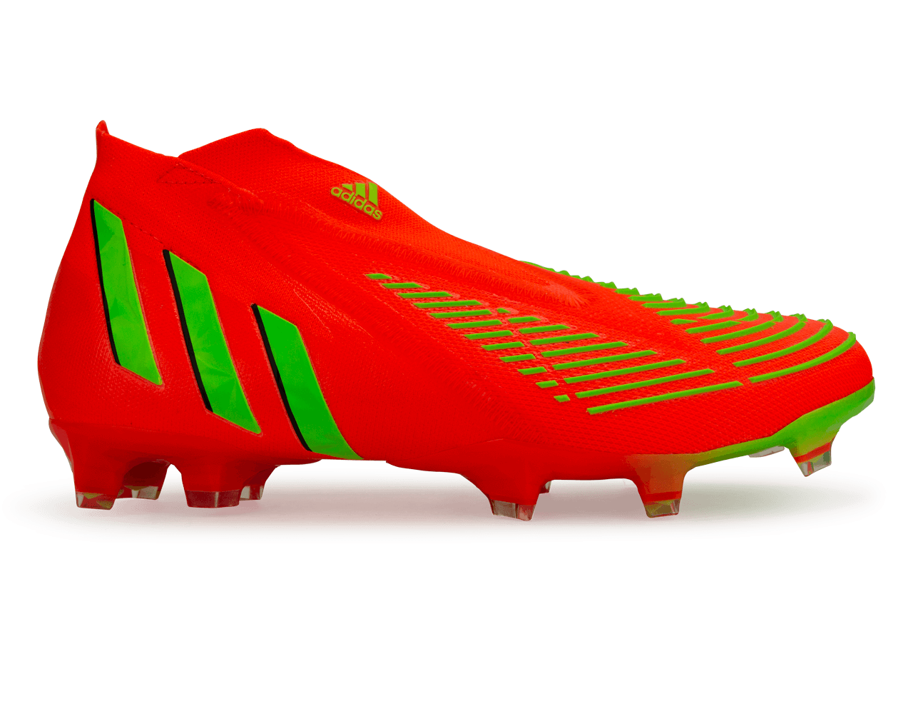 adidas Men's Predator Edge+ FG Solar Red/Black/Solar Green Front