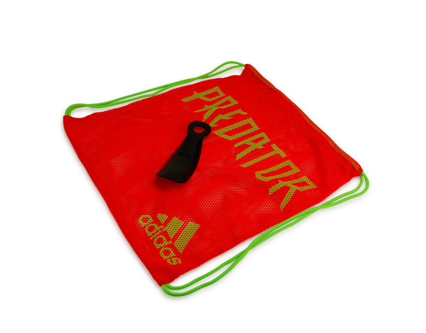 adidas Men's Predator Edge+ FG Solar Red/Black/Solar Green Shoebag