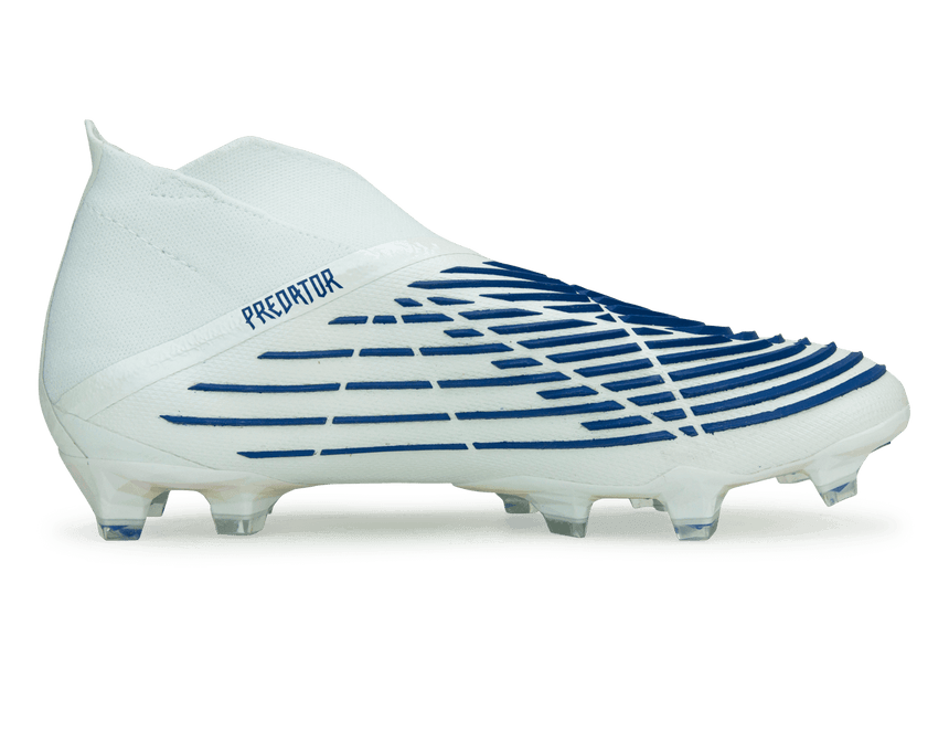 adidas Men's Predator Edge+ FG White/Hi Res Blue Side