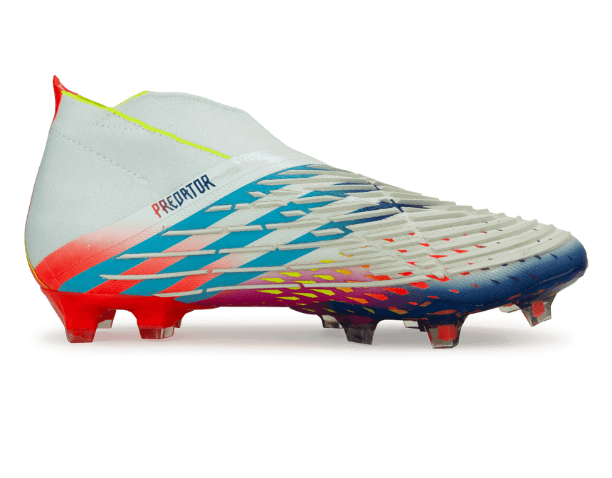 adidas Men's Predator Edge+ FG White/Solar Yellow Side