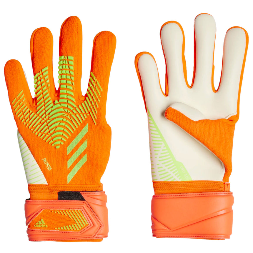 adidas Men's Predator Edge League Goalkeeper Gloves Solar Red/Solar Green Both