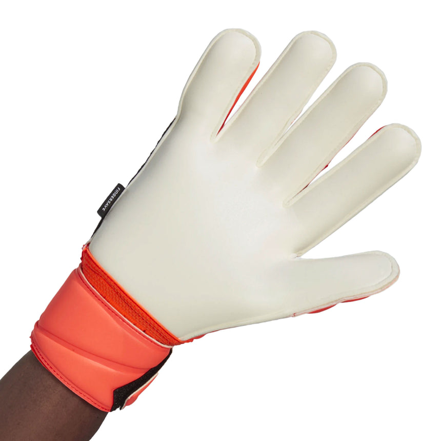 adidas Men's Predator Edge Match Fingersave Goalkeeper Gloves Solar Red/Solar Green Back