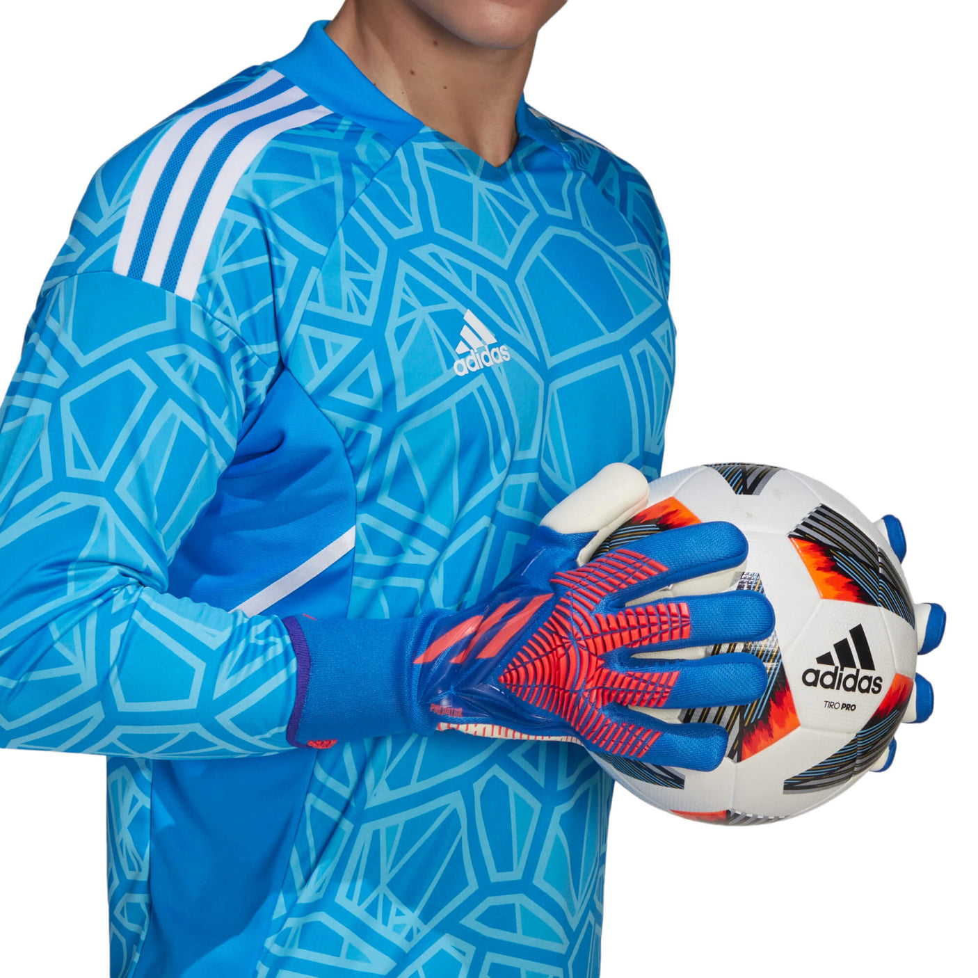 adidas Men's Predator Pro Goalkeeper Gloves Sapphire Edge Player
