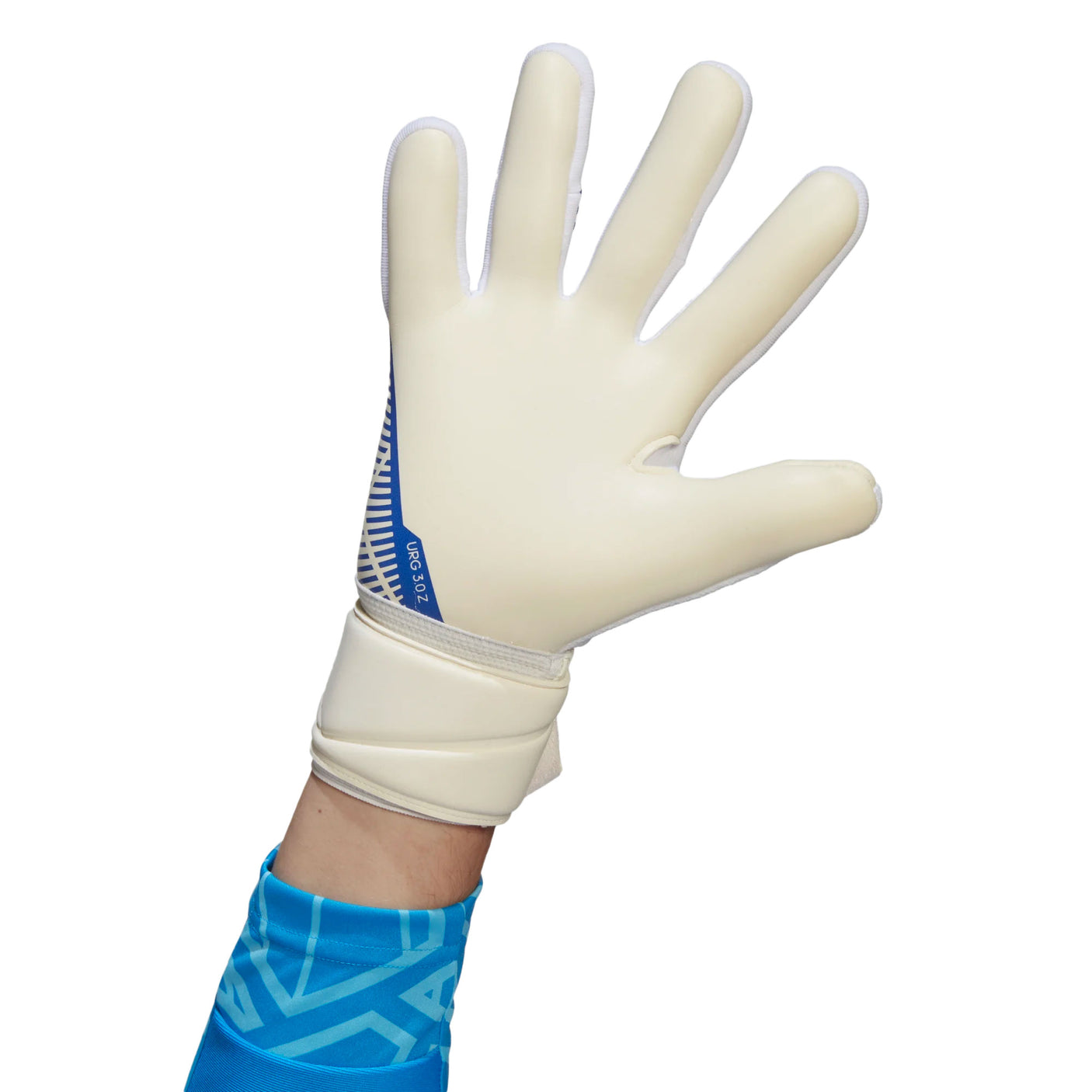 adidas Men's Predator League Goalkeeper Gloves White/Hi Res Blue Front