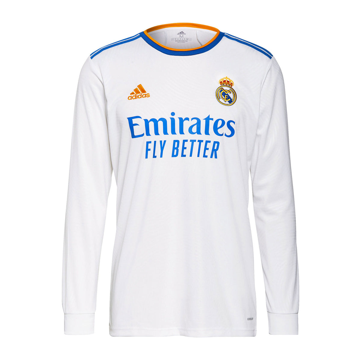 Adidas Real Madrid Home 21-22 soccer jersey White Blue Orange Size L Men 