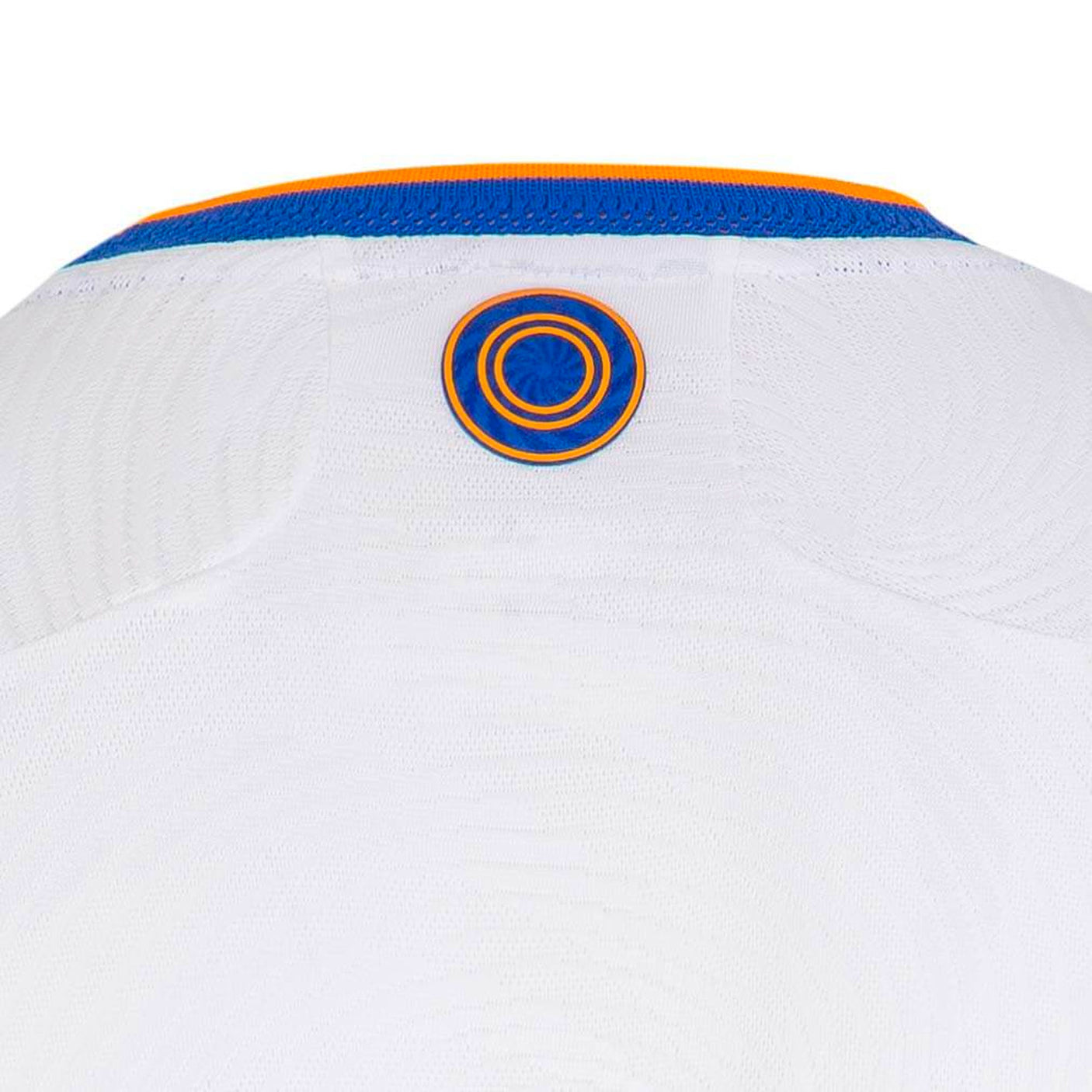 adidas Men's Real Madrid 2021/22 Long Sleeve Authentic Home Jersey White/Blue Collar