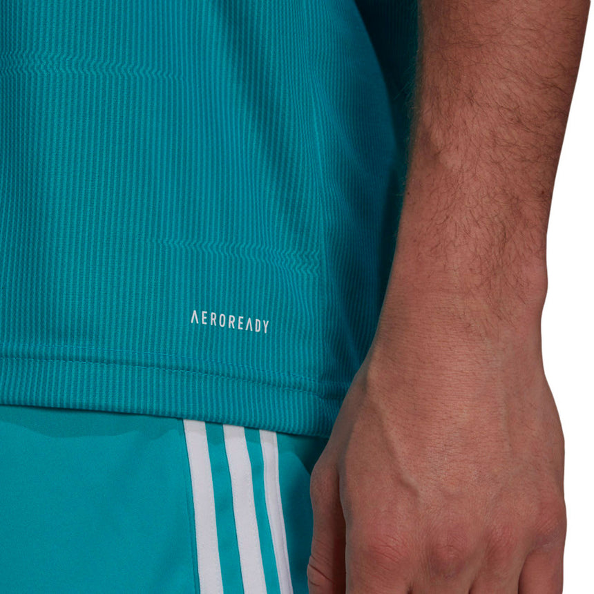 adidas Men's Real Madrid 2021/22 Third Jersey Aqua/White Aeroready