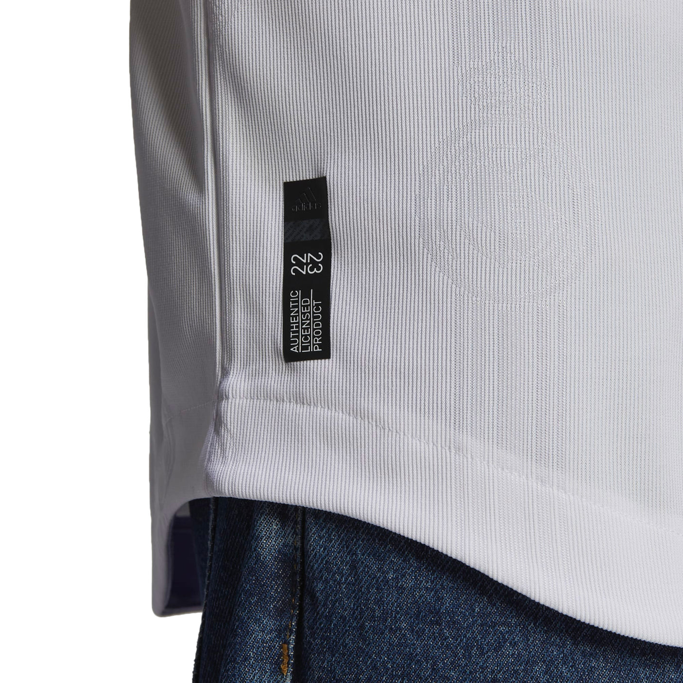 adidas Men's Real Madrid 2022/23 Authentic Home Jersey White Authentic Tag