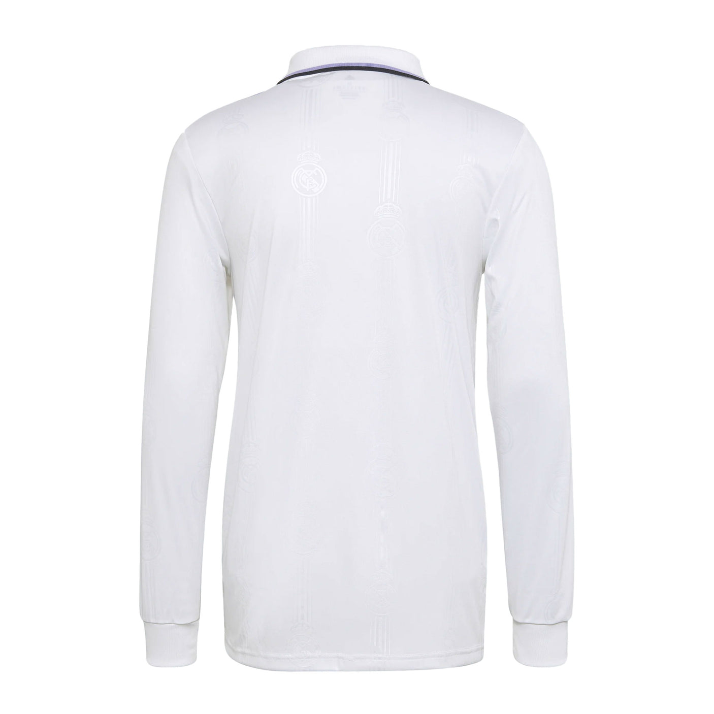 adidas Men's Real Madrid 2022/23 Long Sleeve Home Jersey White Back