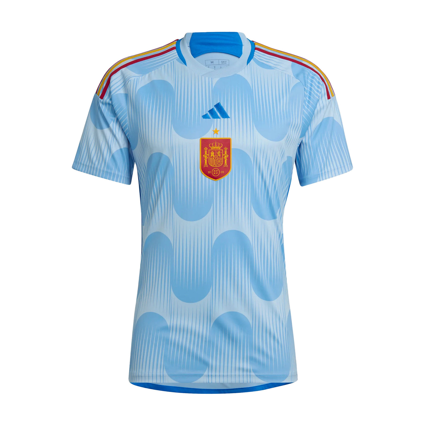 adidas Men's Spain 2022/23 Away Jersey Glow Blue Front