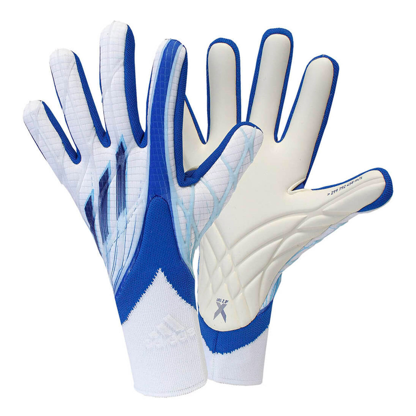 adidas Men's X Pro Goalkeeper Gloves White/Hi Res Blue