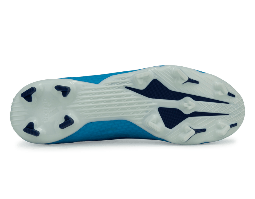 adidas Men's X Speedflow.3 FG Sky Blue/Pink/White Sole