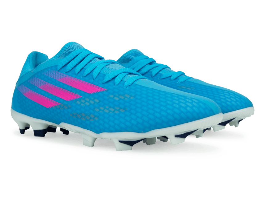 adidas Men's X Speedflow.3 FG Sky Blue/Pink/White Together