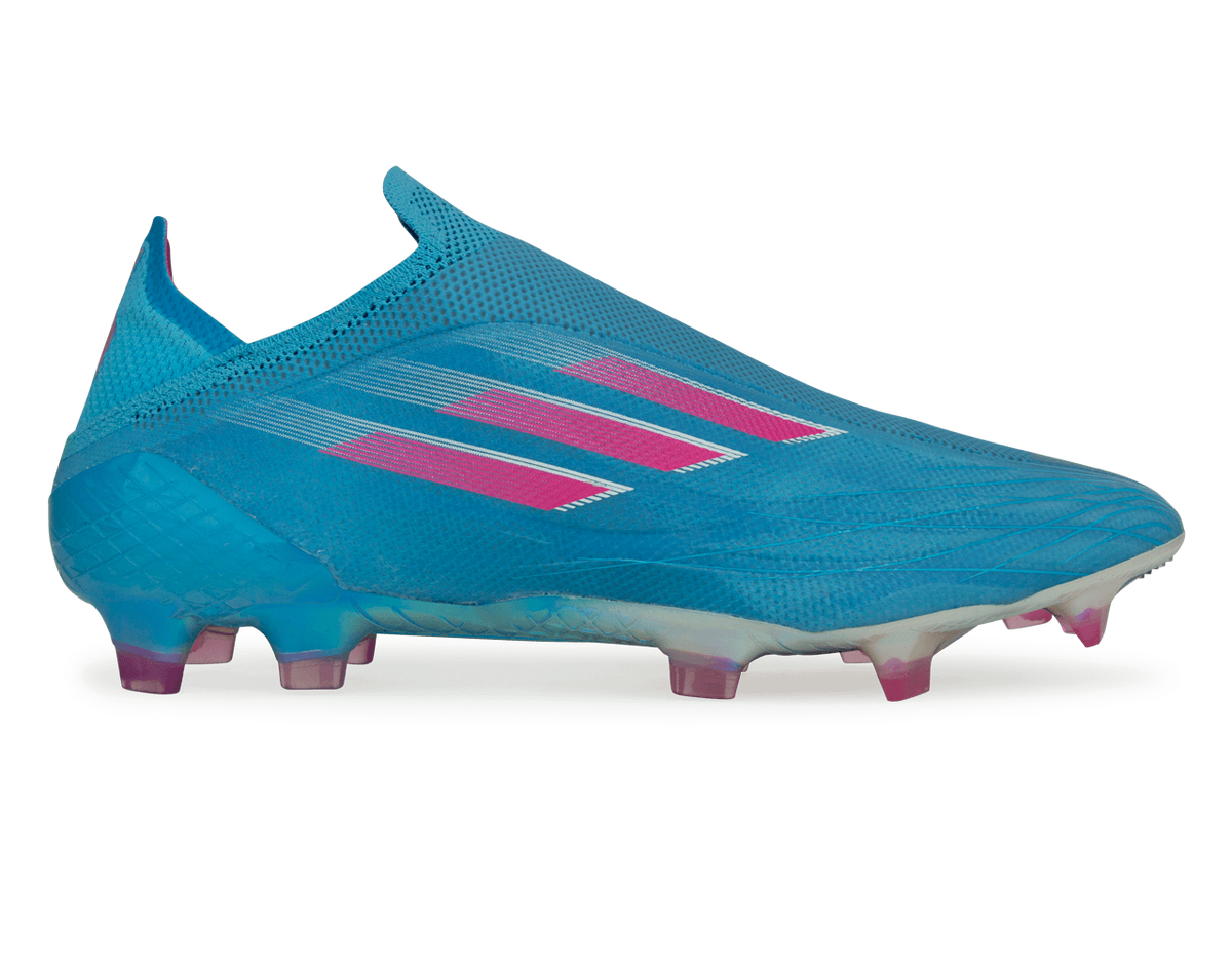 adidas Men s X Speedflow FG Sky Blue Pink White Azteca Soccer