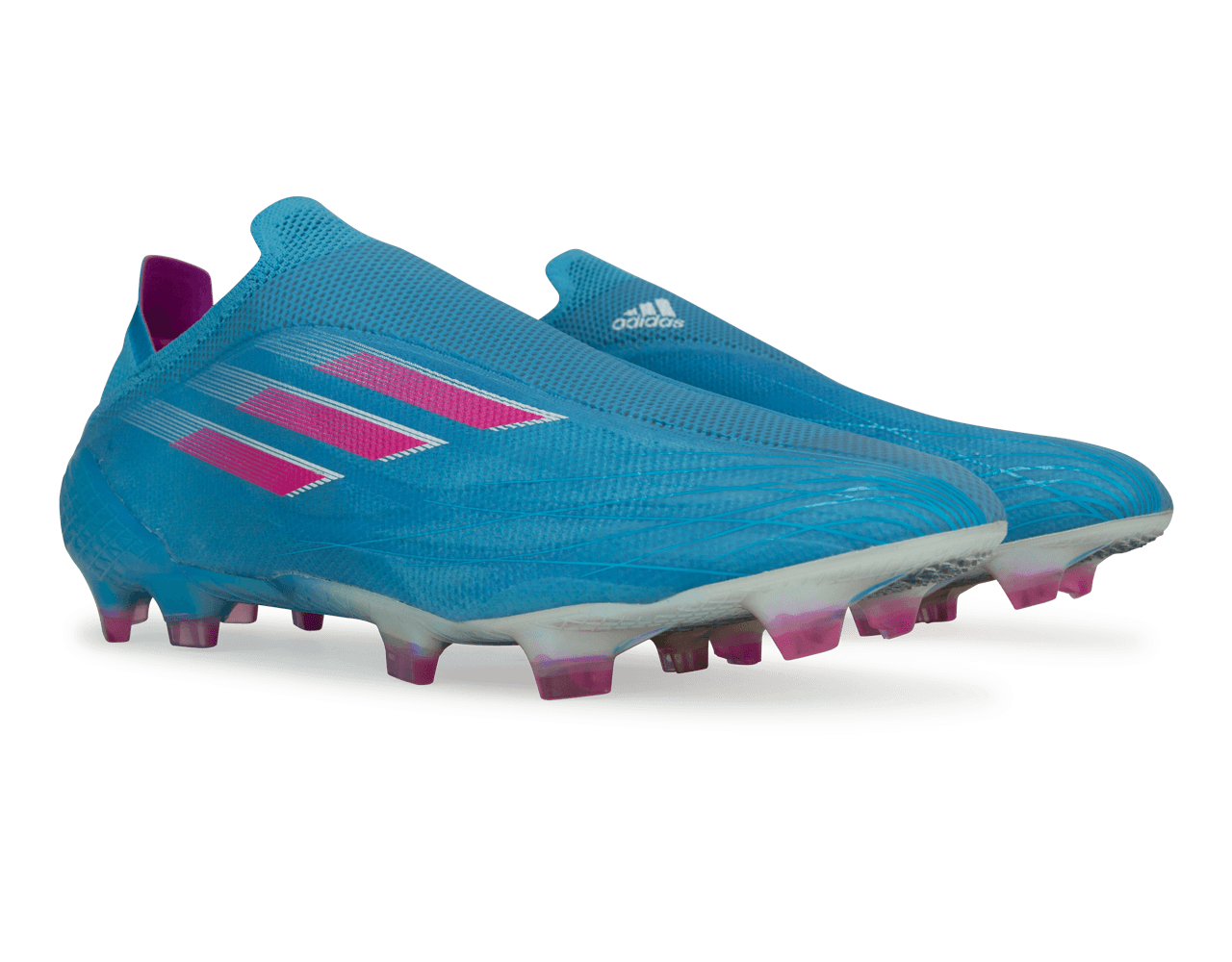 adidas Men's X Speedflow+ FG Sky Blue/Pink/White