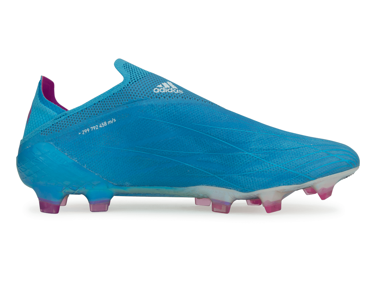 adidas Men's X Speedflow+ FG Sky Blue/Pink/White